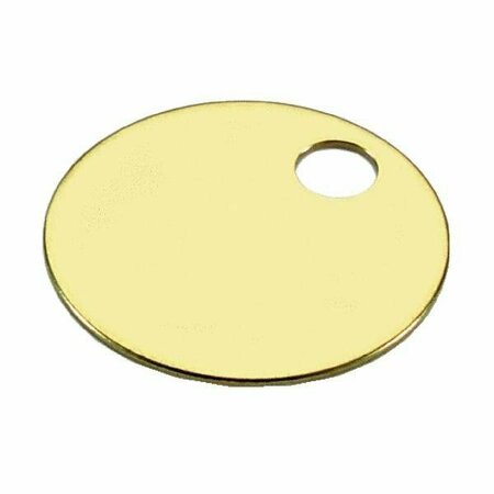 Lucky Line Prod Brass Key Tag; 100 per Box 26013